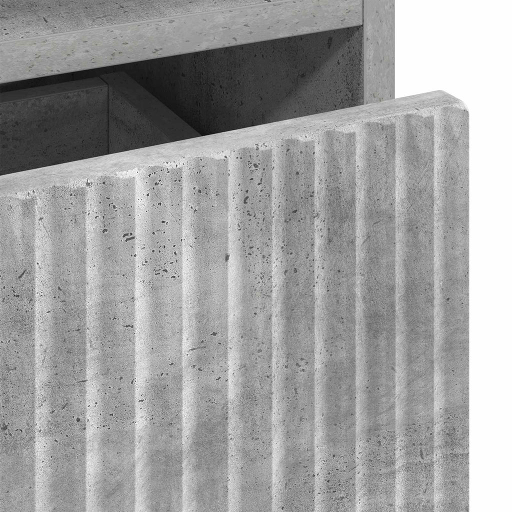vidaXL Szafka Łazienkowa Betonowy szary 31,5 x 33 x 190 cm