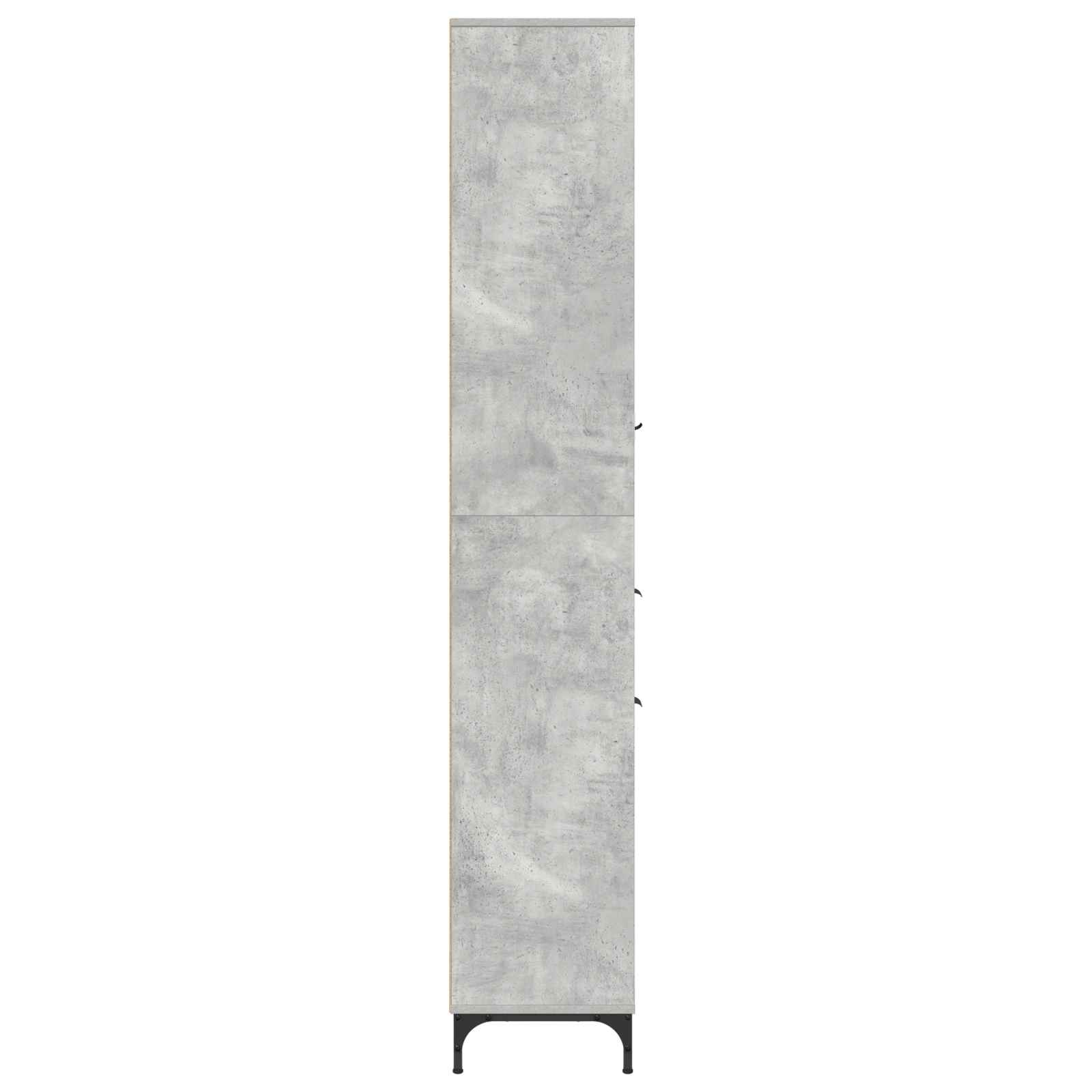 vidaXL Szafka Łazienkowa Betonowy szary 31,5 x 33 x 190 cm
