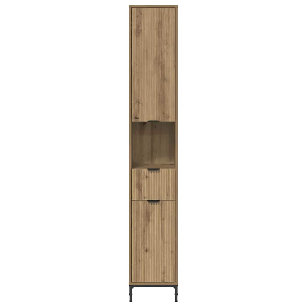 vidaXL Szafka Łazienkowa Dąb rzemieślniczy 31,5 x 33 x 190 cm