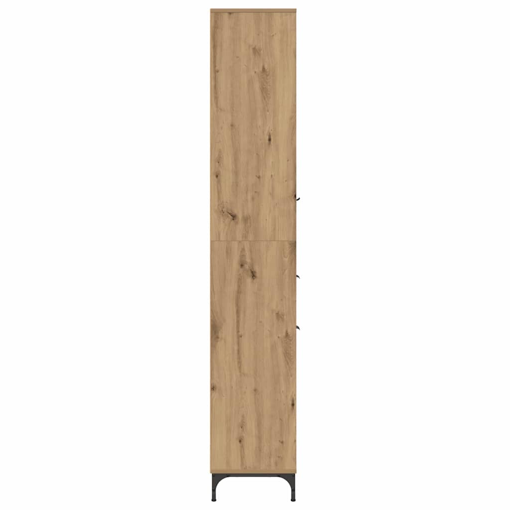 vidaXL Szafka Łazienkowa Dąb rzemieślniczy 31,5 x 33 x 190 cm