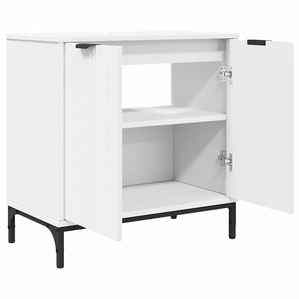 vidaXL Szafka pod umywalkę z przechowywaniem Biały 60.5 x 33.5 x 61 cm