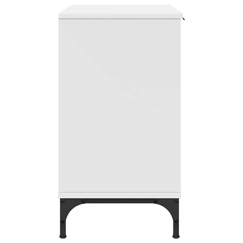 vidaXL Szafka pod umywalkę z przechowywaniem Biały 60.5 x 33.5 x 61 cm