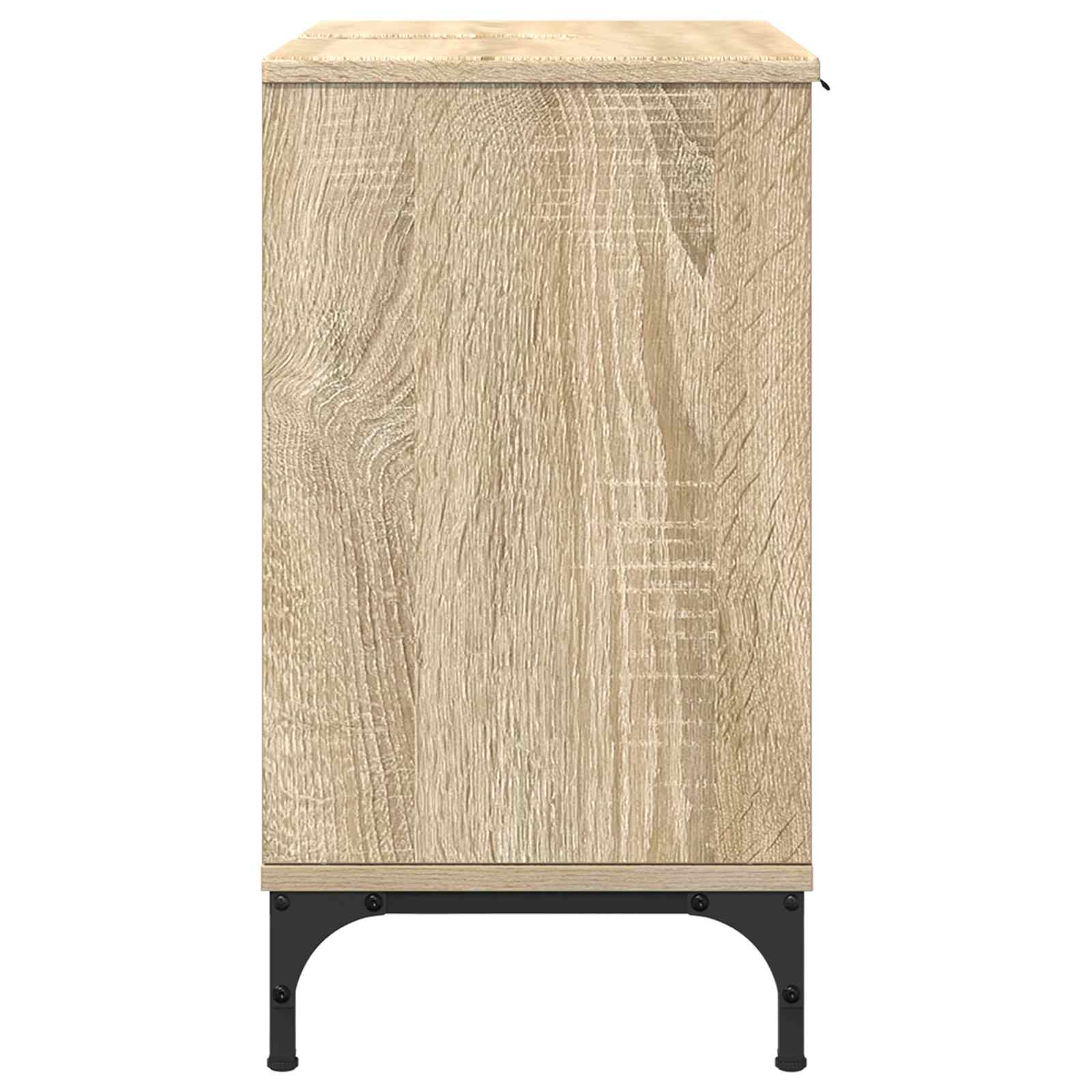 vidaXL Szafka pod umywalkę z drzwiami Dąb Sonoma 60,5 x 33,5 x 61 cm