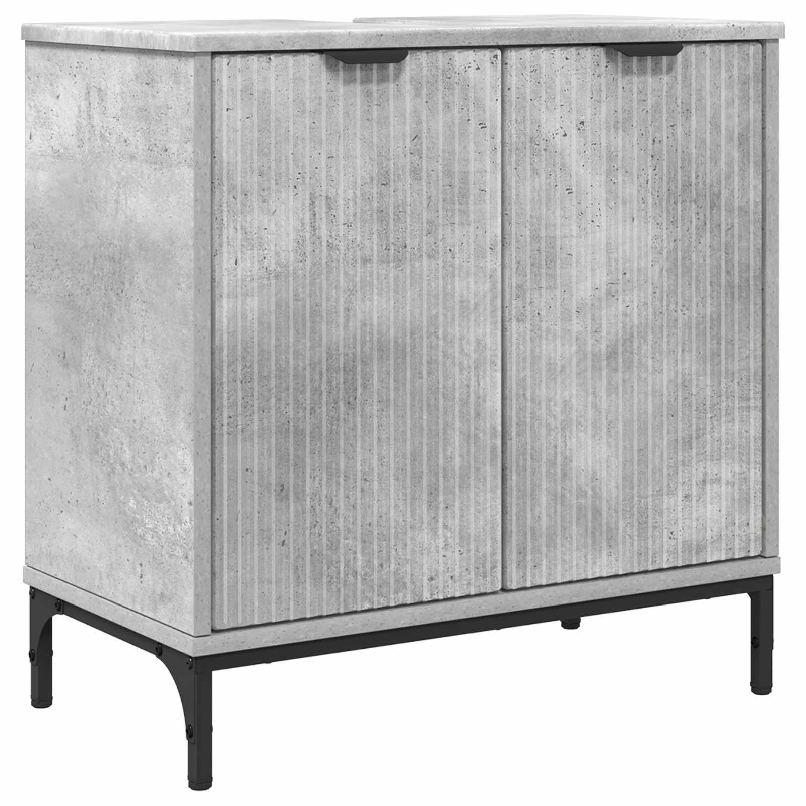 vidaXL Szafka pod umywalkę Betonowy szary 60,5 x 33,5 x 61 cm