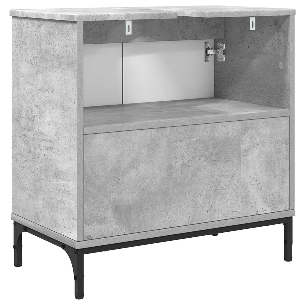 vidaXL Szafka pod umywalkę Betonowy szary 60,5 x 33,5 x 61 cm