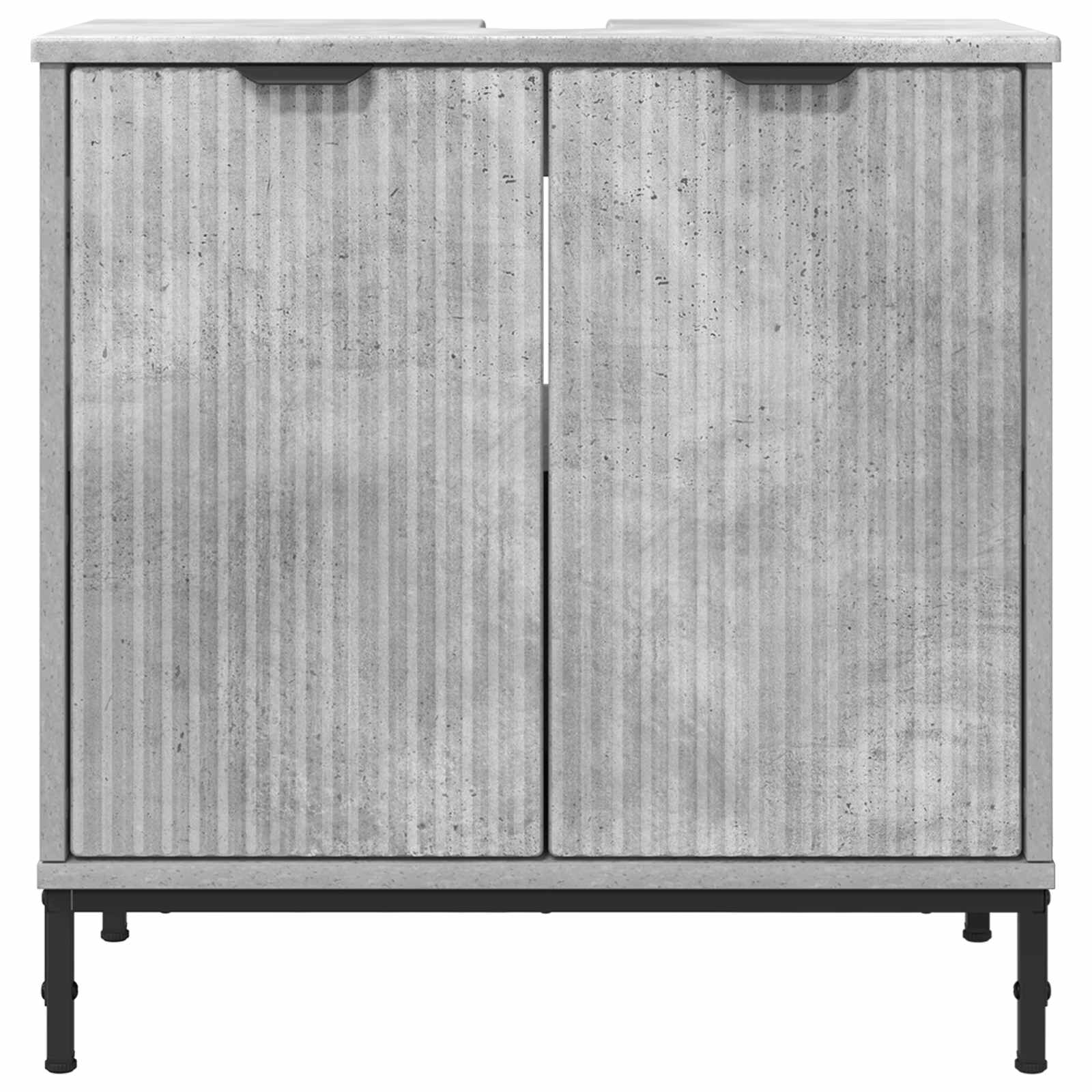 vidaXL Szafka pod umywalkę Betonowy szary 60,5 x 33,5 x 61 cm