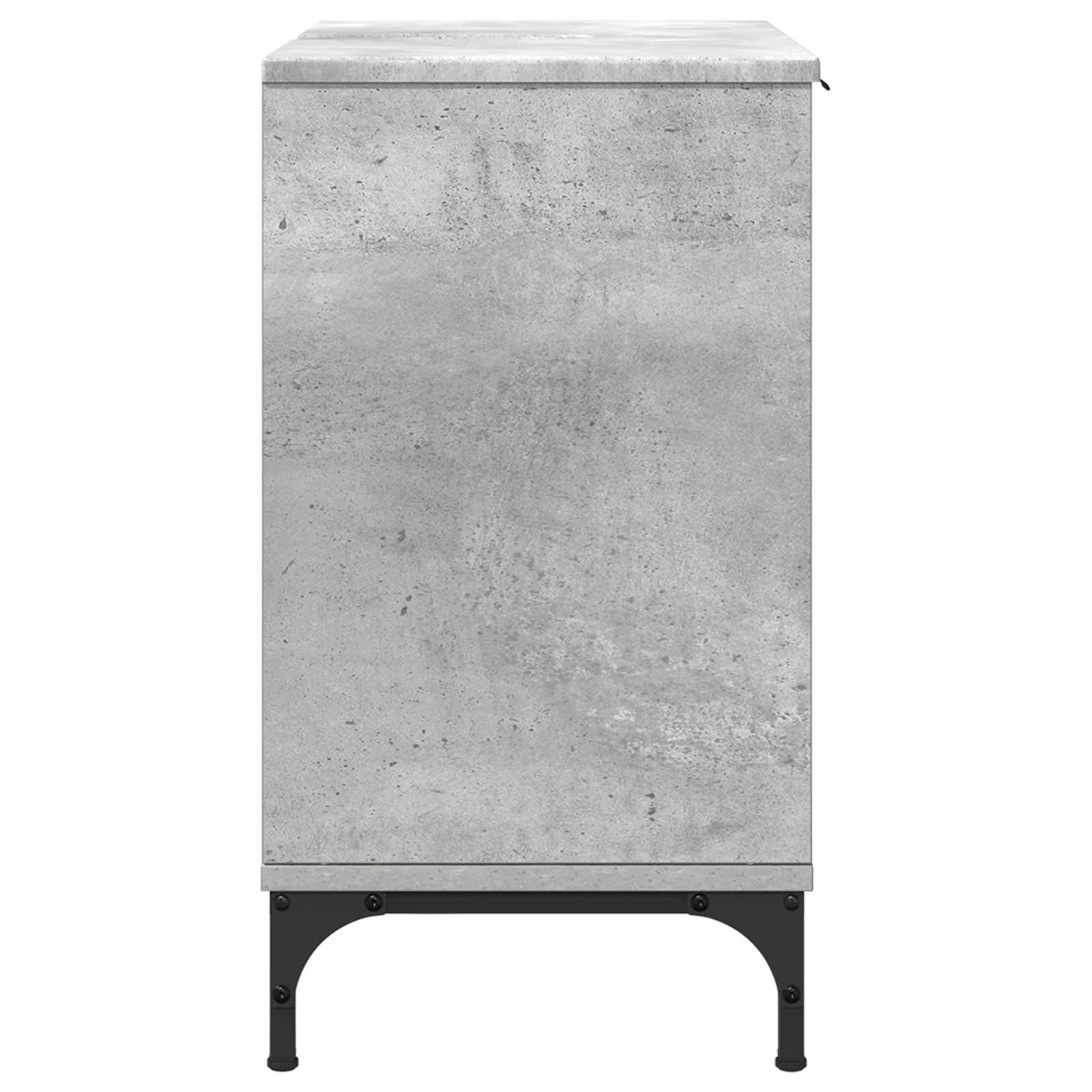 vidaXL Szafka pod umywalkę Betonowy szary 60,5 x 33,5 x 61 cm