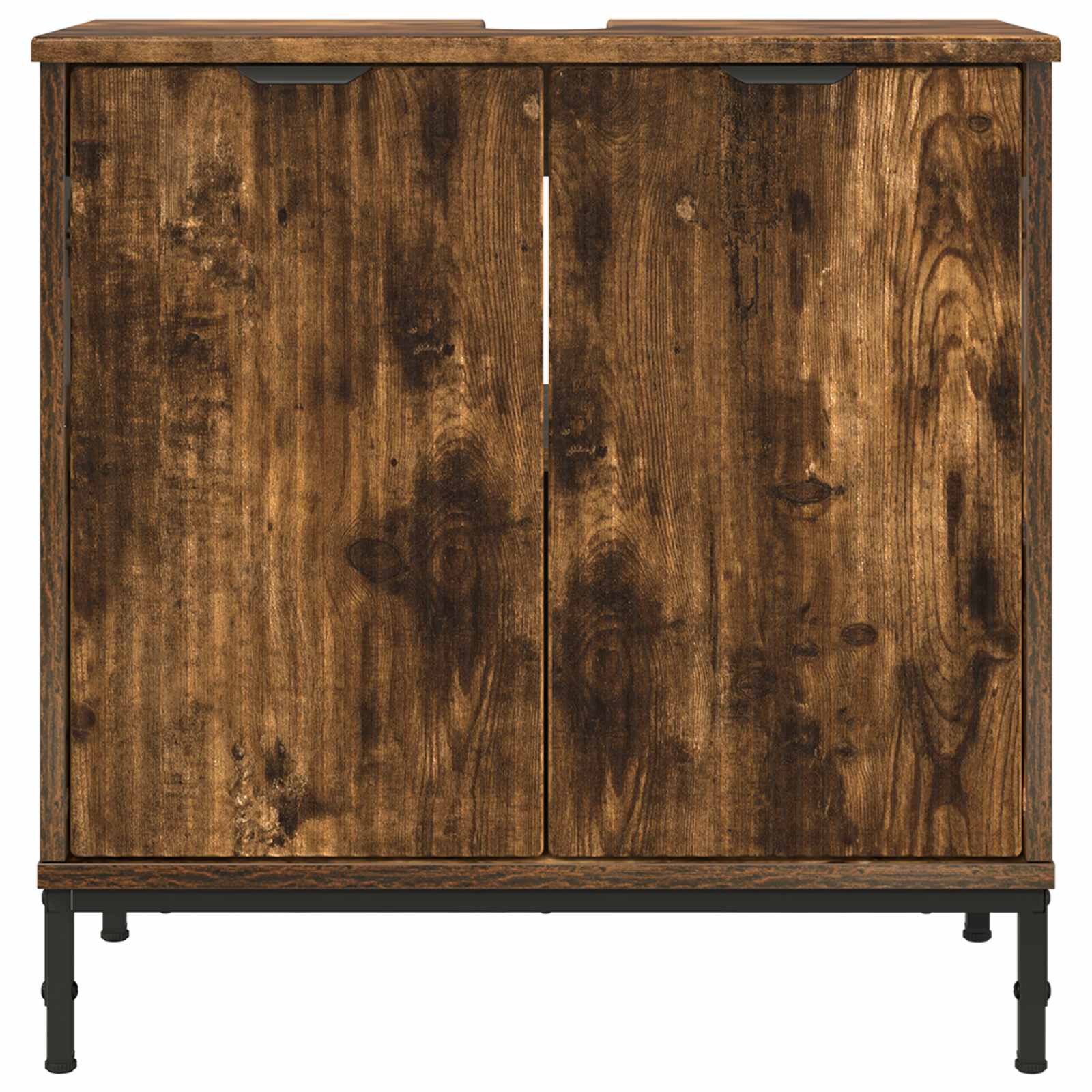 vidaXL Szafka pod umywalkę Dąb wędzony 60,5 x 33,5 x 61 cm