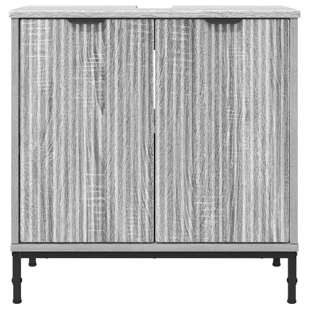 vidaXL Szafka pod umywalkę Szary Sonoma 60,5 x 33,5 x 61 cm