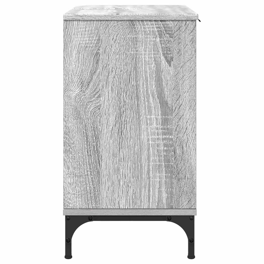 vidaXL Szafka pod umywalkę Szary Sonoma 60,5 x 33,5 x 61 cm