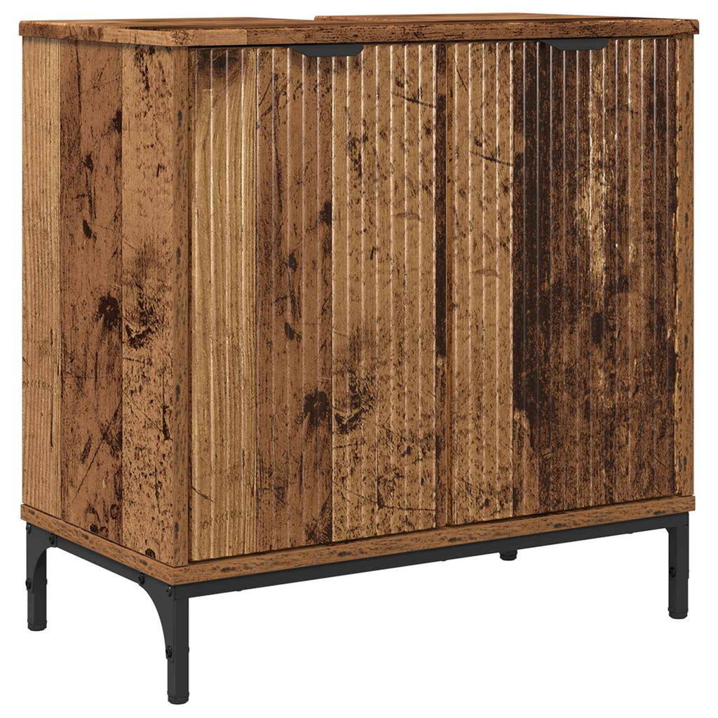 vidaXL Szafka pod umywalkę Stare drewno 60,5 x 33,5 x 61 cm
