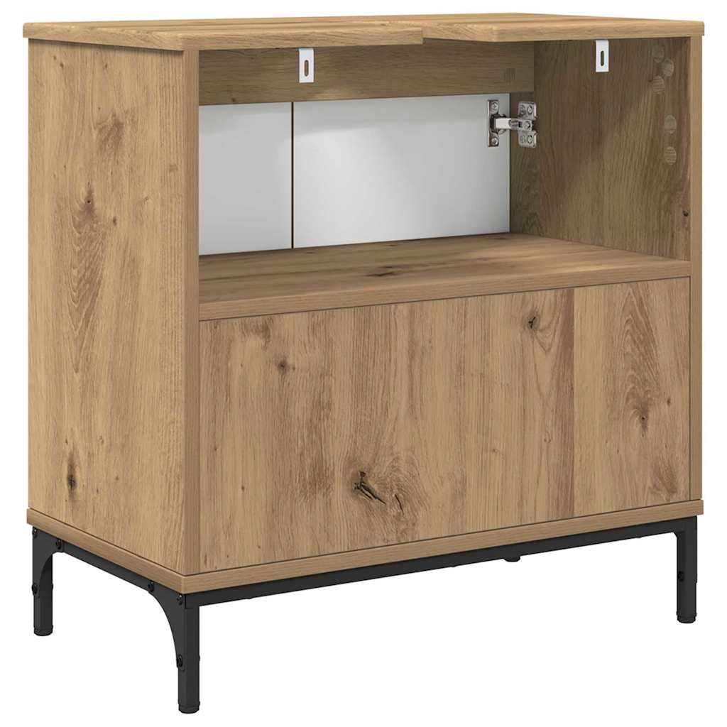 vidaXL Szafka pod umywalkę Dąb rzemieślniczy 60,5 x 33,5 x 61 cm