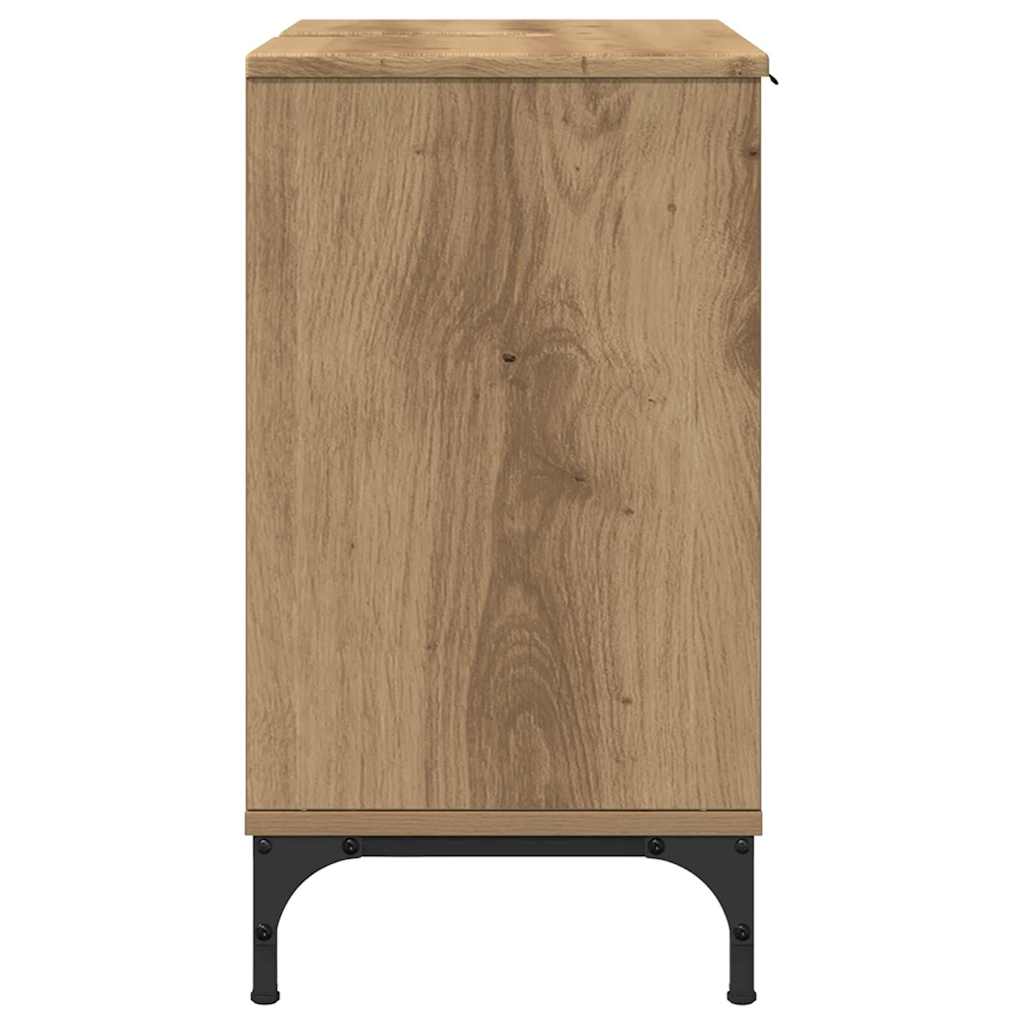 vidaXL Szafka pod umywalkę Dąb rzemieślniczy 60,5 x 33,5 x 61 cm