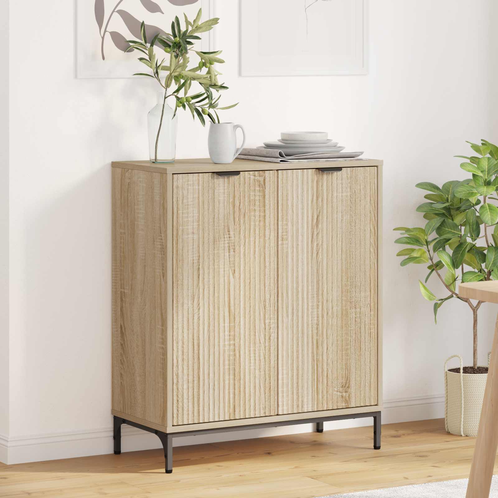 vidaXL Bufet Dąb Sonoma 69,5 x 33 x 82 cm Drewno inżynieryjne