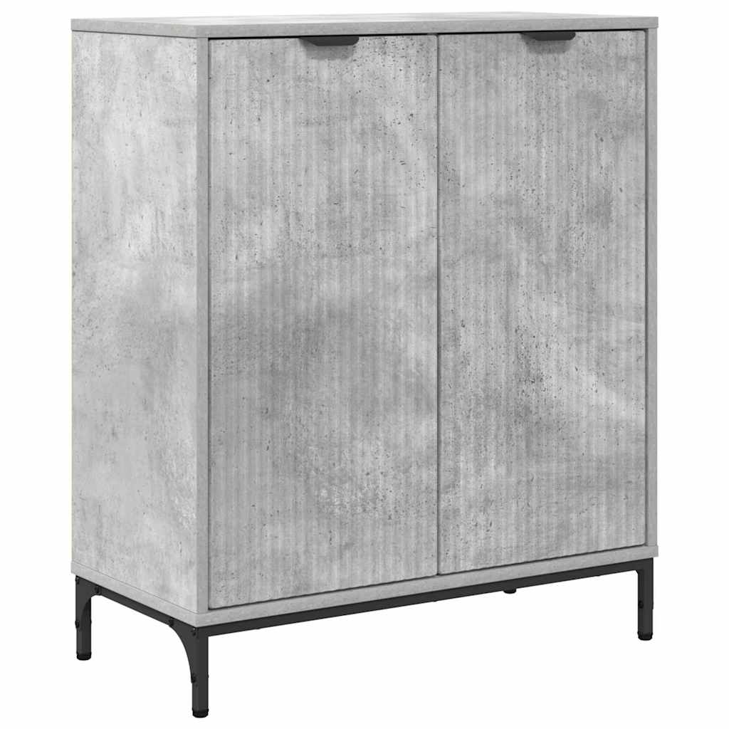 vidaXL Bufet Betonowy szary 69,5 x 33 x 82 cm Materiał drewnopochodny
