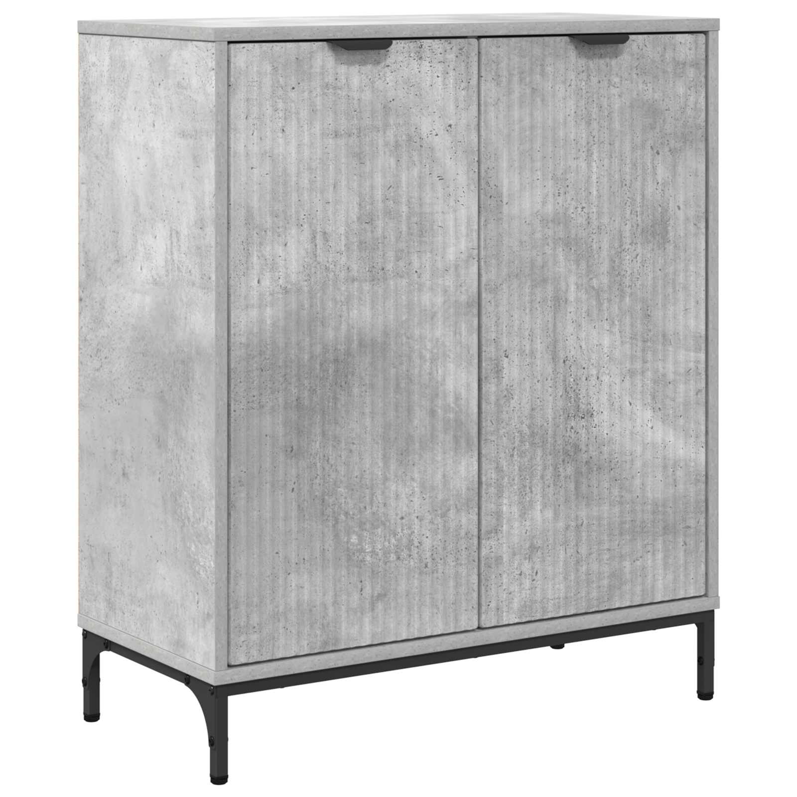 vidaXL Bufet Betonowy szary 69,5 x 33 x 82 cm Materiał drewnopochodny