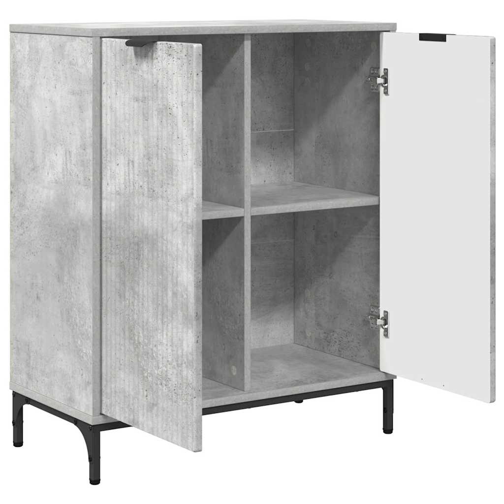 vidaXL Bufet Betonowy szary 69,5 x 33 x 82 cm Materiał drewnopochodny