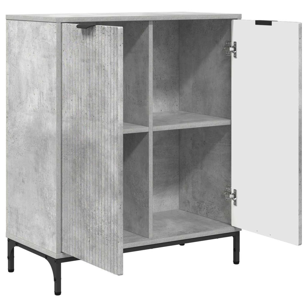 vidaXL Bufet Betonowy szary 69,5 x 33 x 82 cm Materiał drewnopochodny