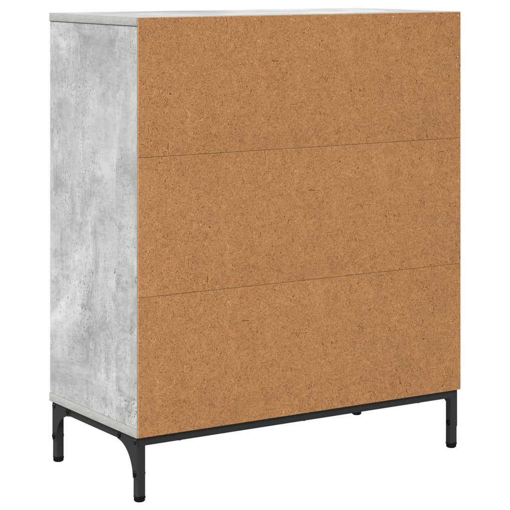 vidaXL Bufet Betonowy szary 69,5 x 33 x 82 cm Materiał drewnopochodny
