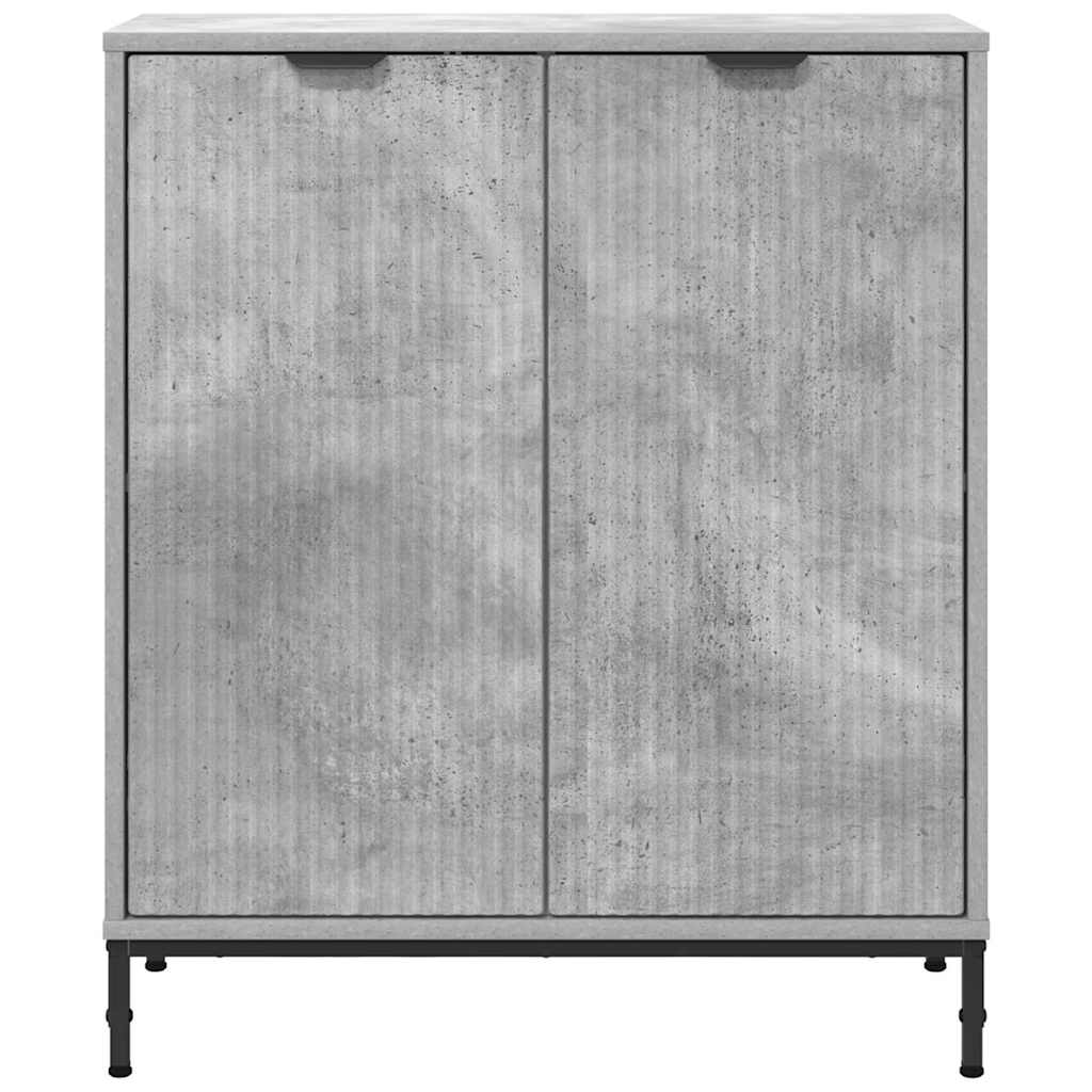 vidaXL Bufet Betonowy szary 69,5 x 33 x 82 cm Materiał drewnopochodny