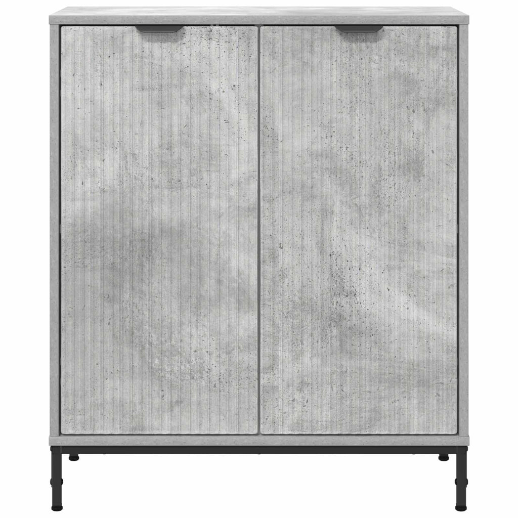 vidaXL Bufet Betonowy szary 69,5 x 33 x 82 cm Materiał drewnopochodny
