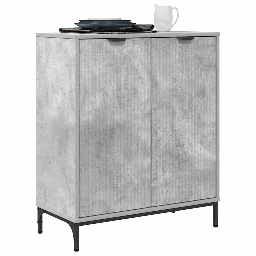 vidaXL Bufet Betonowy szary 69,5 x 33 x 82 cm Materiał drewnopochodny