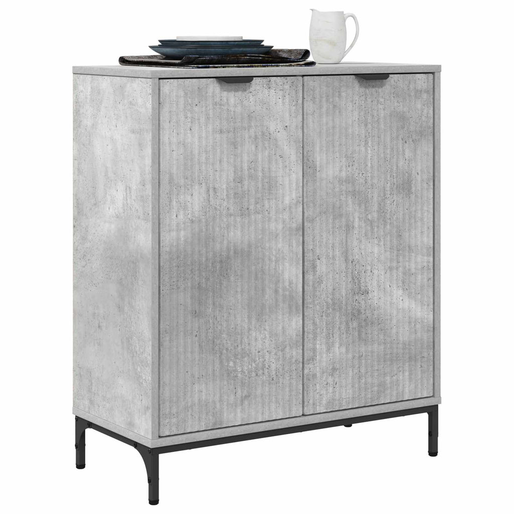 vidaXL Bufet Betonowy szary 69,5 x 33 x 82 cm Materiał drewnopochodny