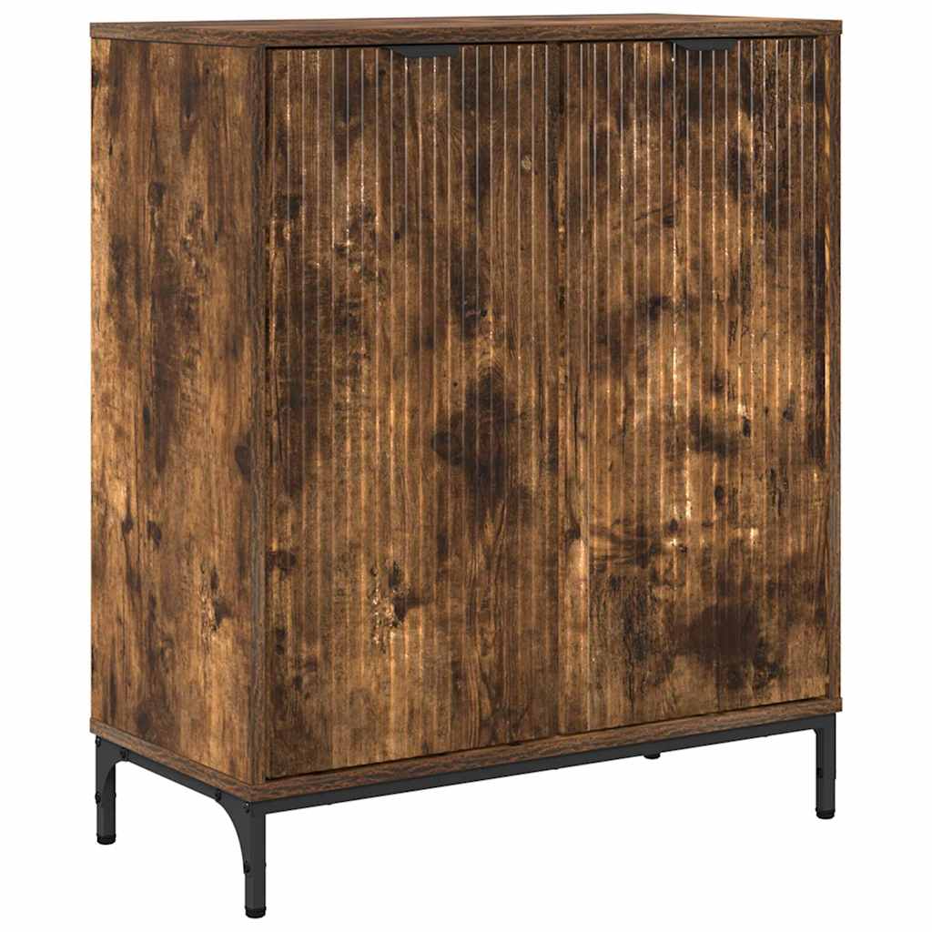 vidaXL Bufet Dąb wędzony 69,5 x 33 x 82 cm Materiał drewnopochodny