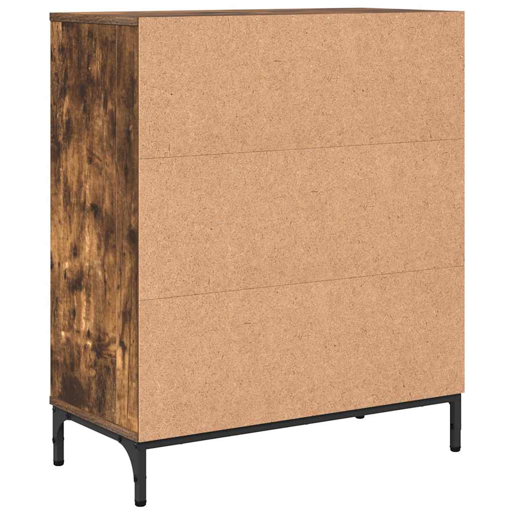vidaXL Bufet Dąb wędzony 69,5 x 33 x 82 cm Materiał drewnopochodny