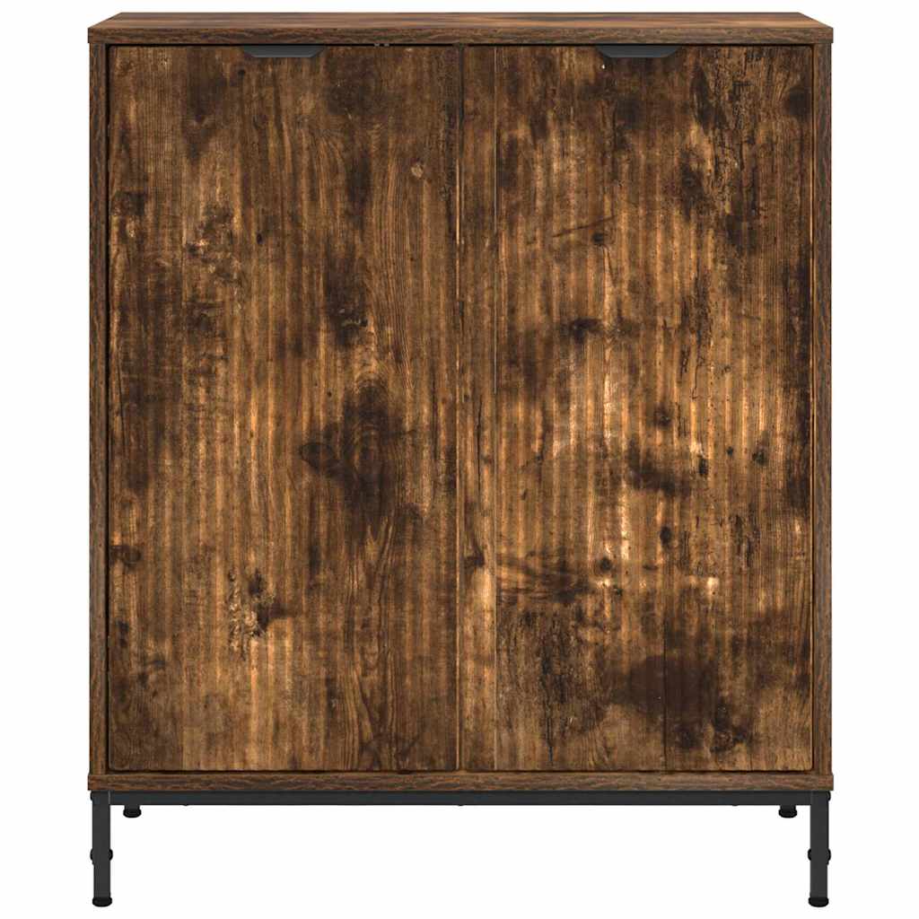 vidaXL Bufet Dąb wędzony 69,5 x 33 x 82 cm Materiał drewnopochodny