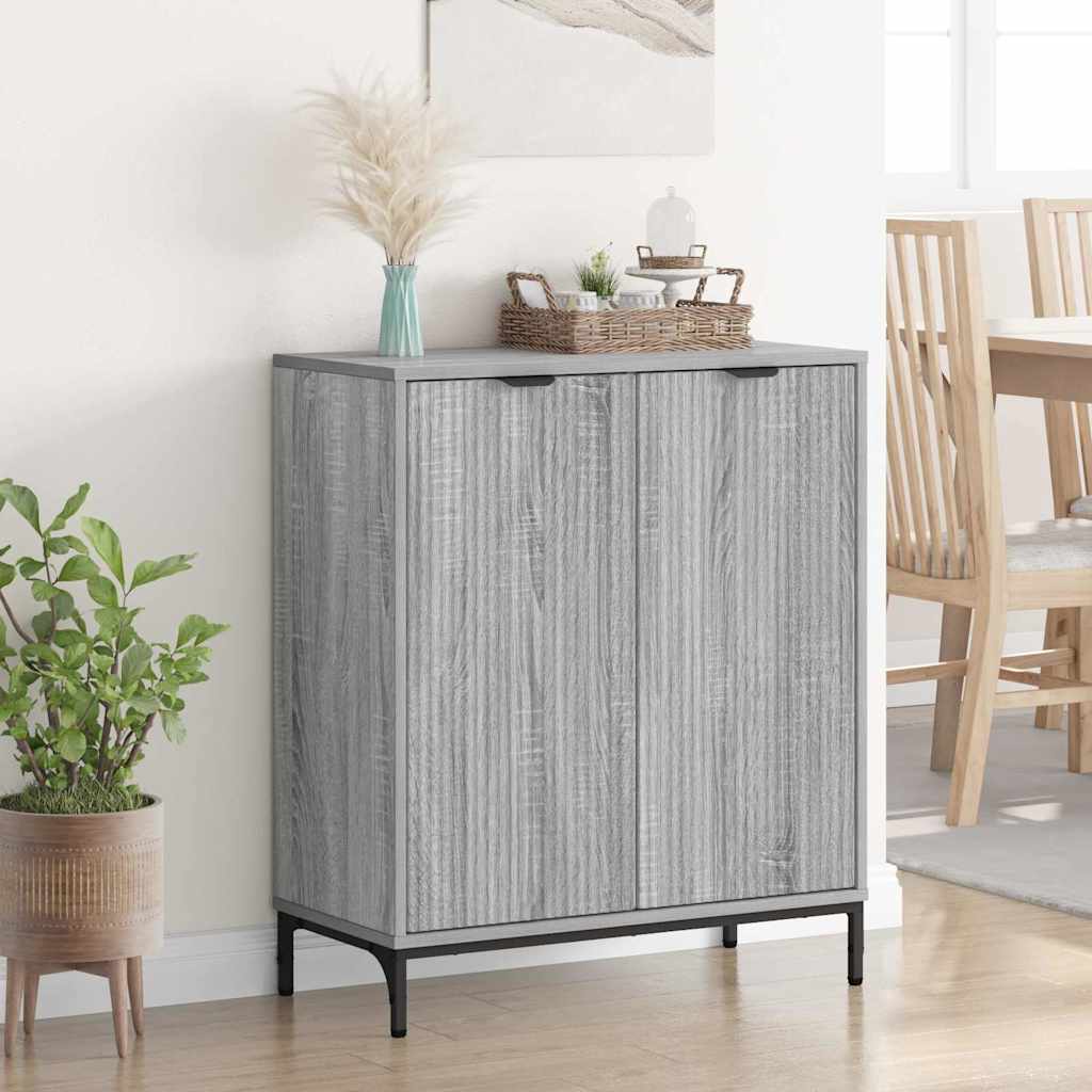 vidaXL Bufet Szary Sonoma 69,5 x 33 x 82 cm Materiał drewnopochodny