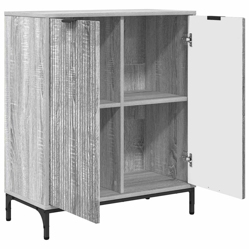 vidaXL Bufet Szary Sonoma 69,5 x 33 x 82 cm Materiał drewnopochodny