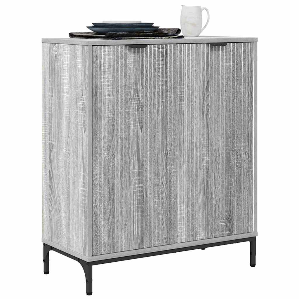 vidaXL Bufet Szary Sonoma 69,5 x 33 x 82 cm Materiał drewnopochodny