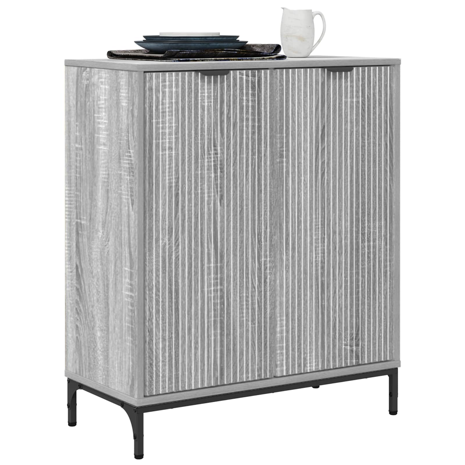 vidaXL Bufet Szary Sonoma 69,5 x 33 x 82 cm Drewno inżynieryjne