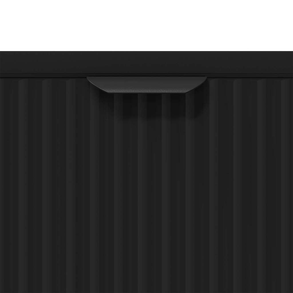 vidaXL Bufet Czarny 79,5 x 33 x 82 cm Materiał drewnopochodny