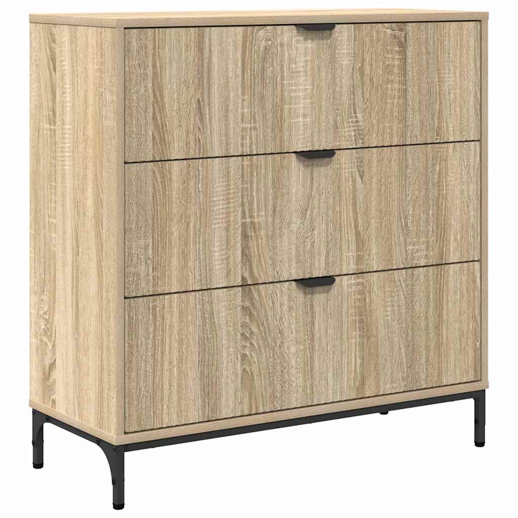 vidaXL Bufet Dąb Sonoma 79,5 x 33 x 82 cm Materiał drewnopochodny