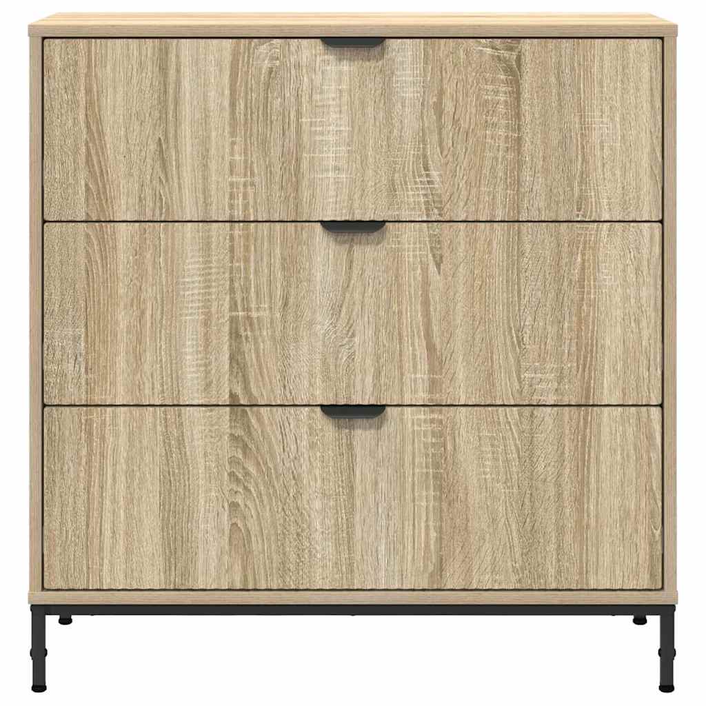 vidaXL Bufet Dąb Sonoma 79,5 x 33 x 82 cm Materiał drewnopochodny