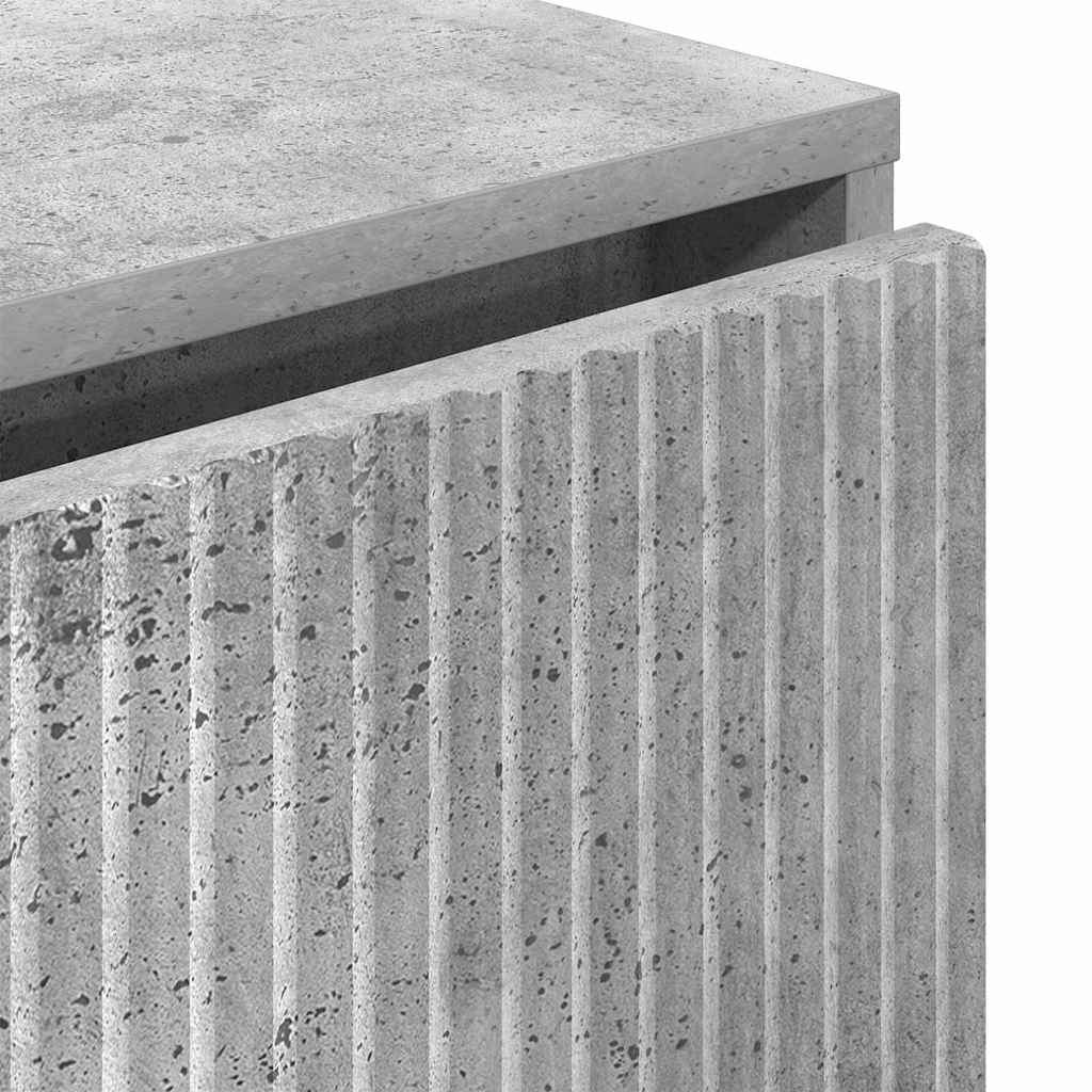 vidaXL Bufet Betonowy szary 79,5 x 33 x 82 cm Materiał drewnopochodny