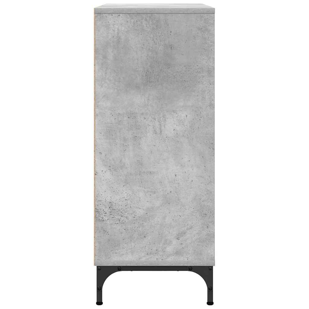 vidaXL Bufet Betonowy szary 79,5 x 33 x 82 cm Materiał drewnopochodny