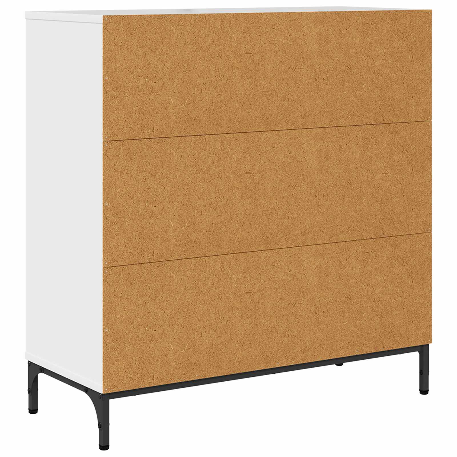 vidaXL Bufet Wysoki połysk biały 79,5 x 33 x 82 cm Drewno inżynieryjne