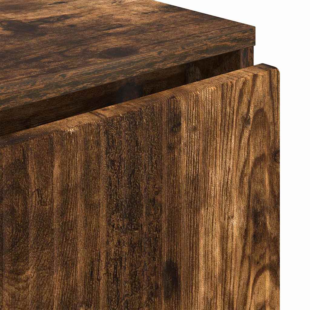 vidaXL Bufet Dąb wędzony 79,5 x 33 x 82 cm Materiał drewnopochodny