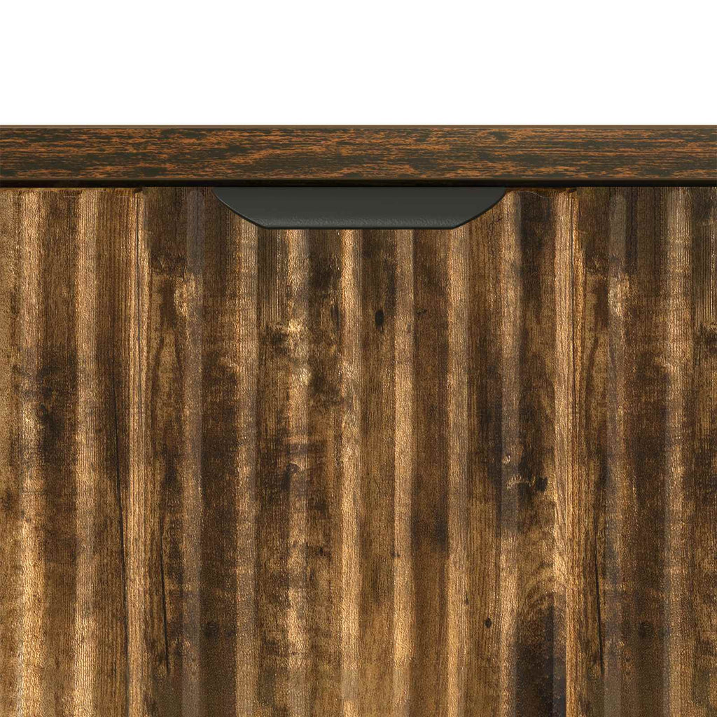 vidaXL Bufet Dąb wędzony 79,5 x 33 x 82 cm Drewno inżynieryjne