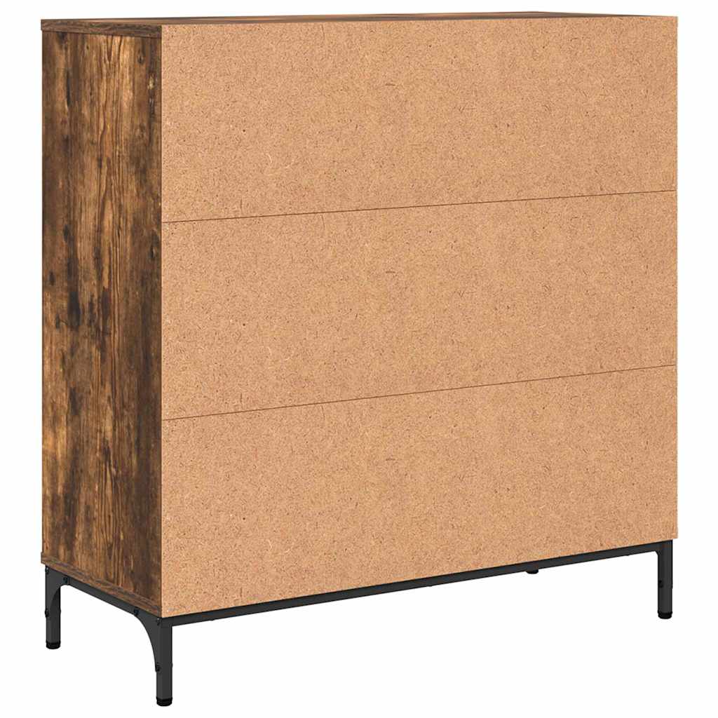 vidaXL Bufet Dąb wędzony 79,5 x 33 x 82 cm Materiał drewnopochodny