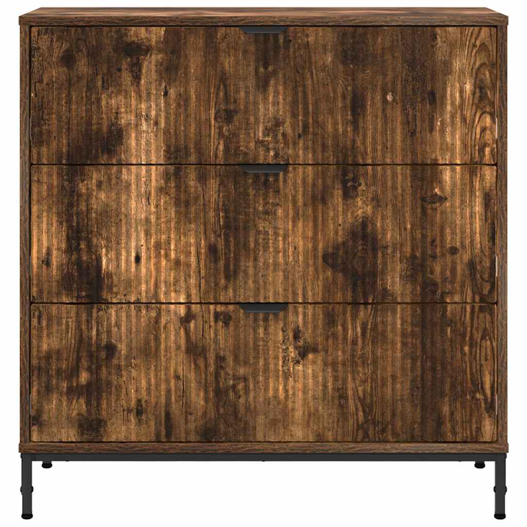 vidaXL Bufet Dąb wędzony 79,5 x 33 x 82 cm Materiał drewnopochodny
