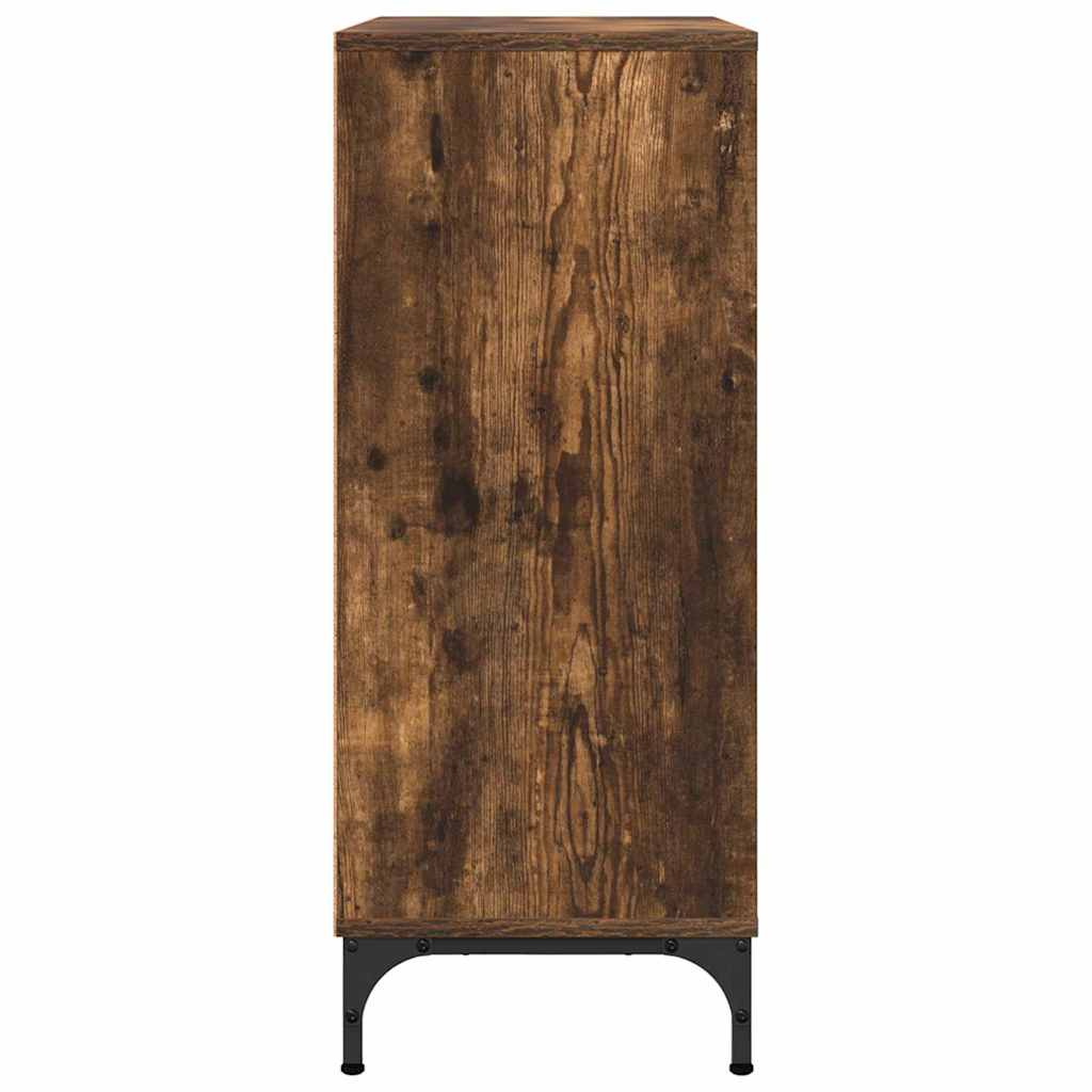 vidaXL Bufet Dąb wędzony 79,5 x 33 x 82 cm Materiał drewnopochodny