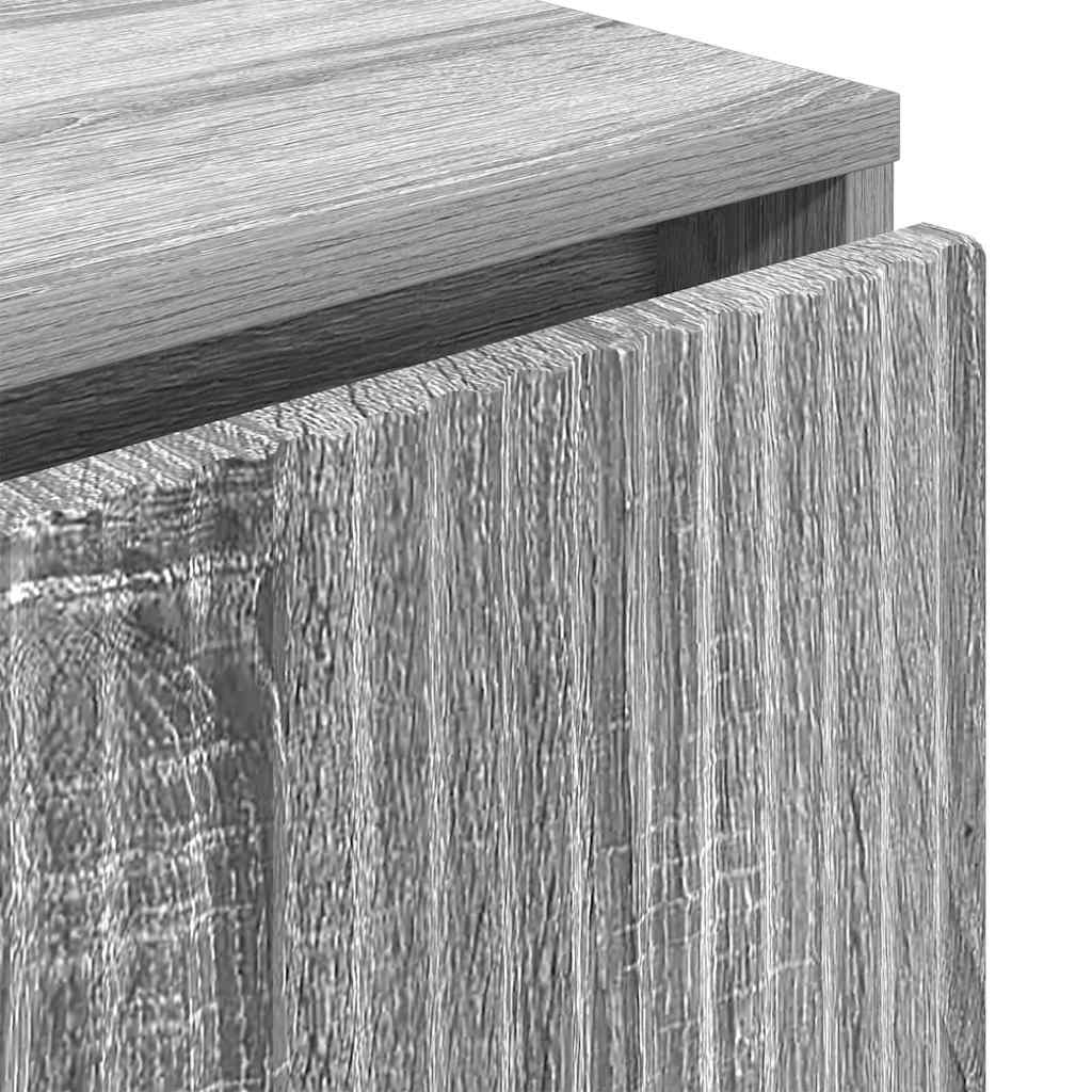 vidaXL Bufet Szary Sonoma 79,5 x 33 x 82 cm Materiał drewnopochodny