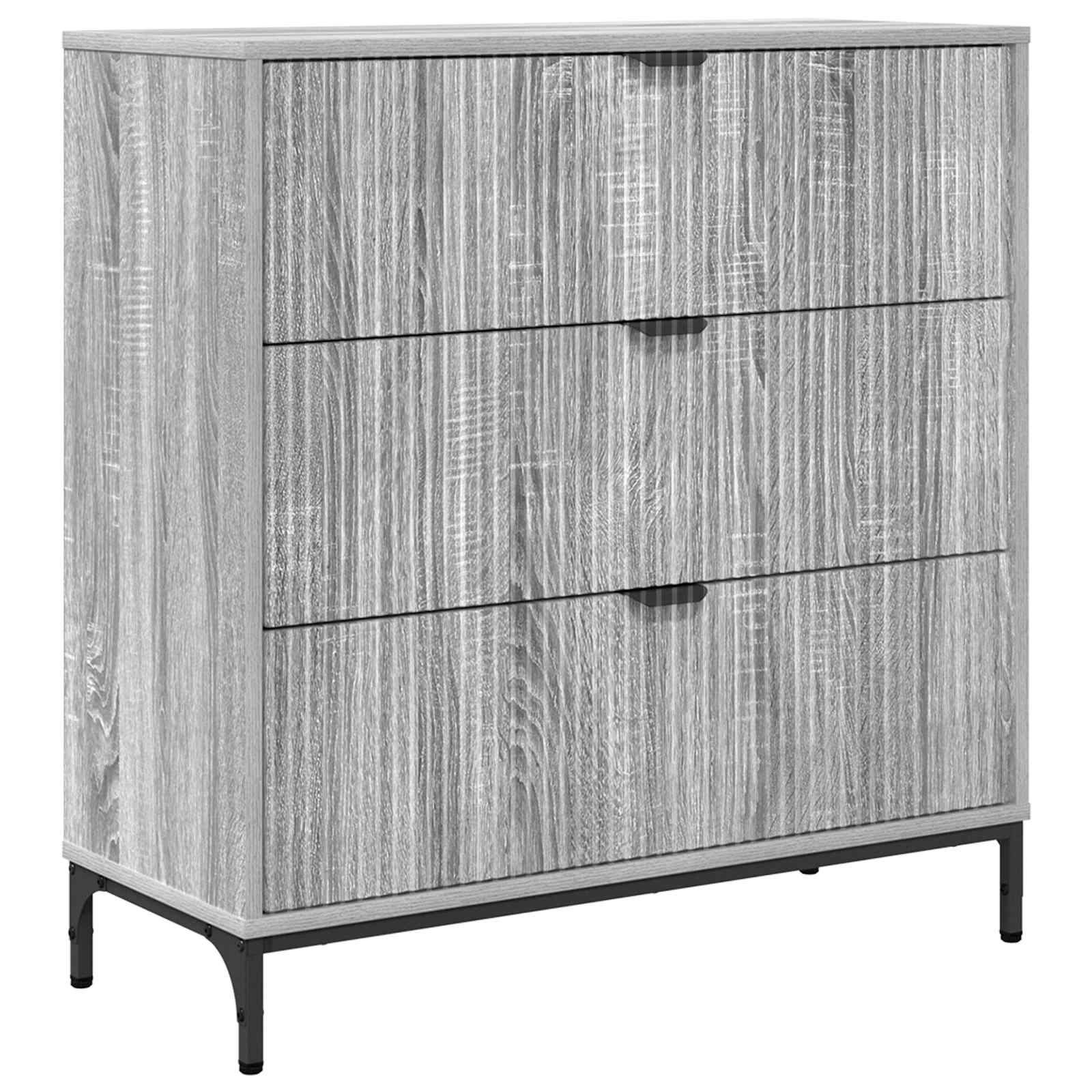 vidaXL Bufet Szary Sonoma 79,5 x 33 x 82 cm Drewno inżynieryjne