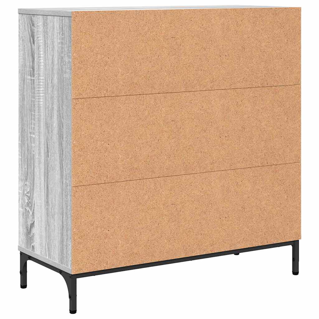 vidaXL Bufet Szary Sonoma 79,5 x 33 x 82 cm Materiał drewnopochodny
