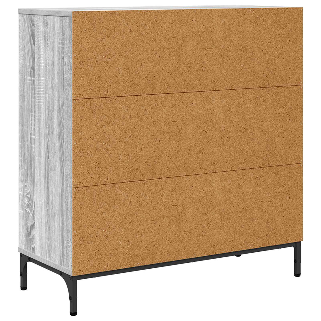vidaXL Bufet Szary Sonoma 79,5 x 33 x 82 cm Drewno inżynieryjne