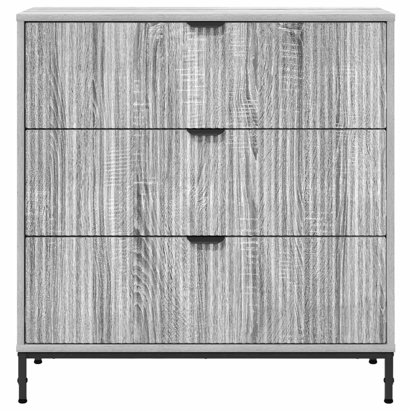vidaXL Bufet Szary Sonoma 79,5 x 33 x 82 cm Drewno inżynieryjne